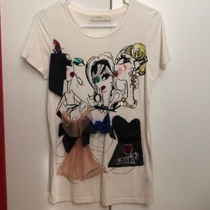 Lanvin for hm T-shirt top in size s